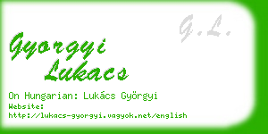 gyorgyi lukacs business card